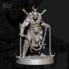 50mm Chaos Gladiator Warlord Resin Miniature Fantasy Model Kit Unassembled