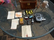 Bolex Paillard B8SL 1960's cine camera, cased, 4 lenses, receipt, manual, works