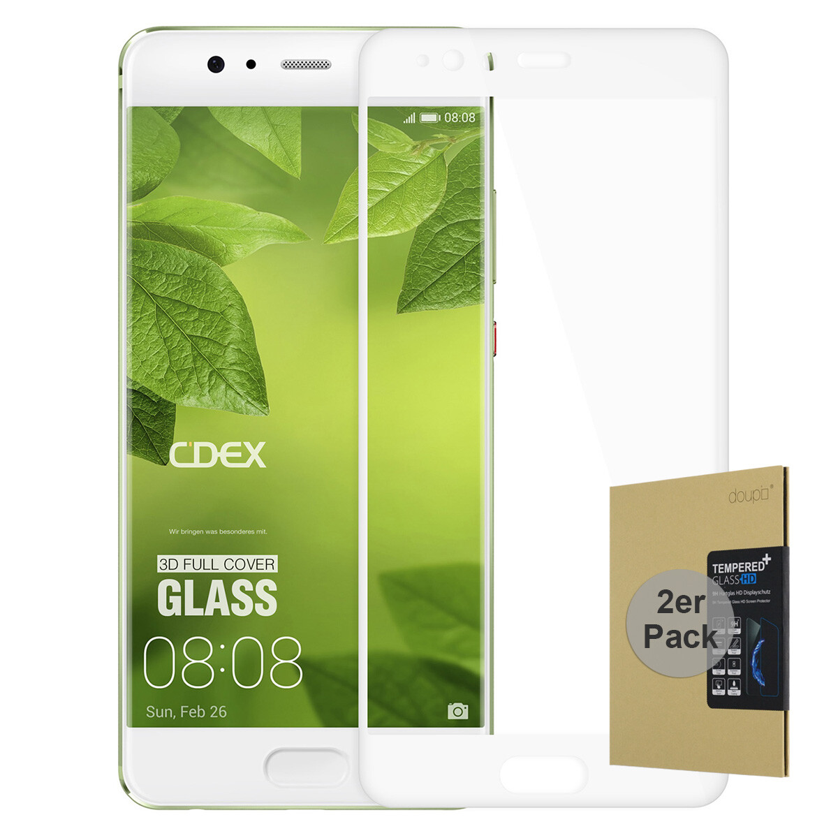 doupi Pellicola Vetro Temperato per Huawei Mate 8, Premium 9H HD