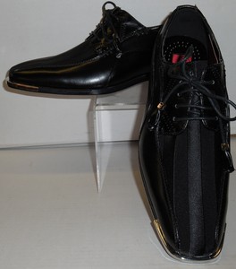 black satin dress shoes