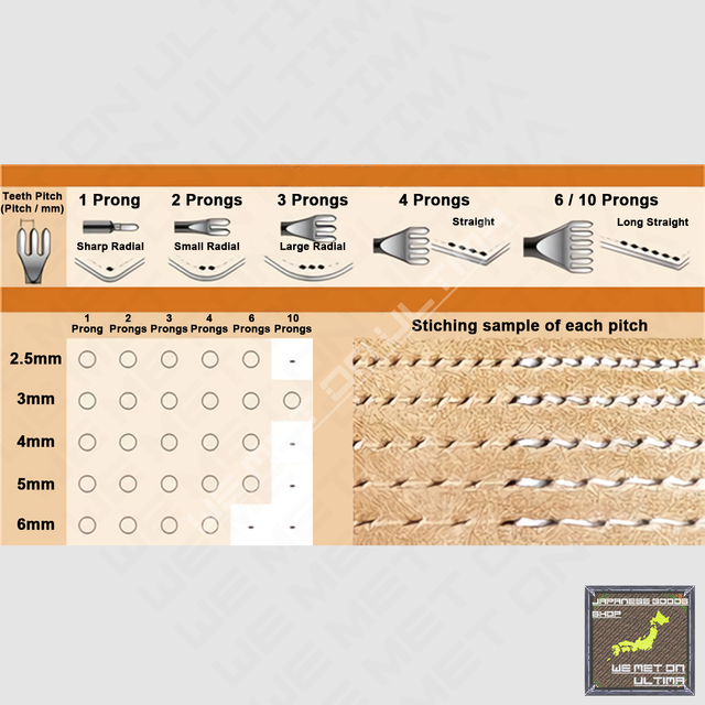 stitching chisel leather