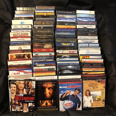 DVD Lot of 75+ Titles~ Romance, Comedy, Horror, TV Series, Crime, Action, Drama