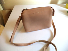 borsa a tracolla david jones rosa scuro vera pelle borsetta