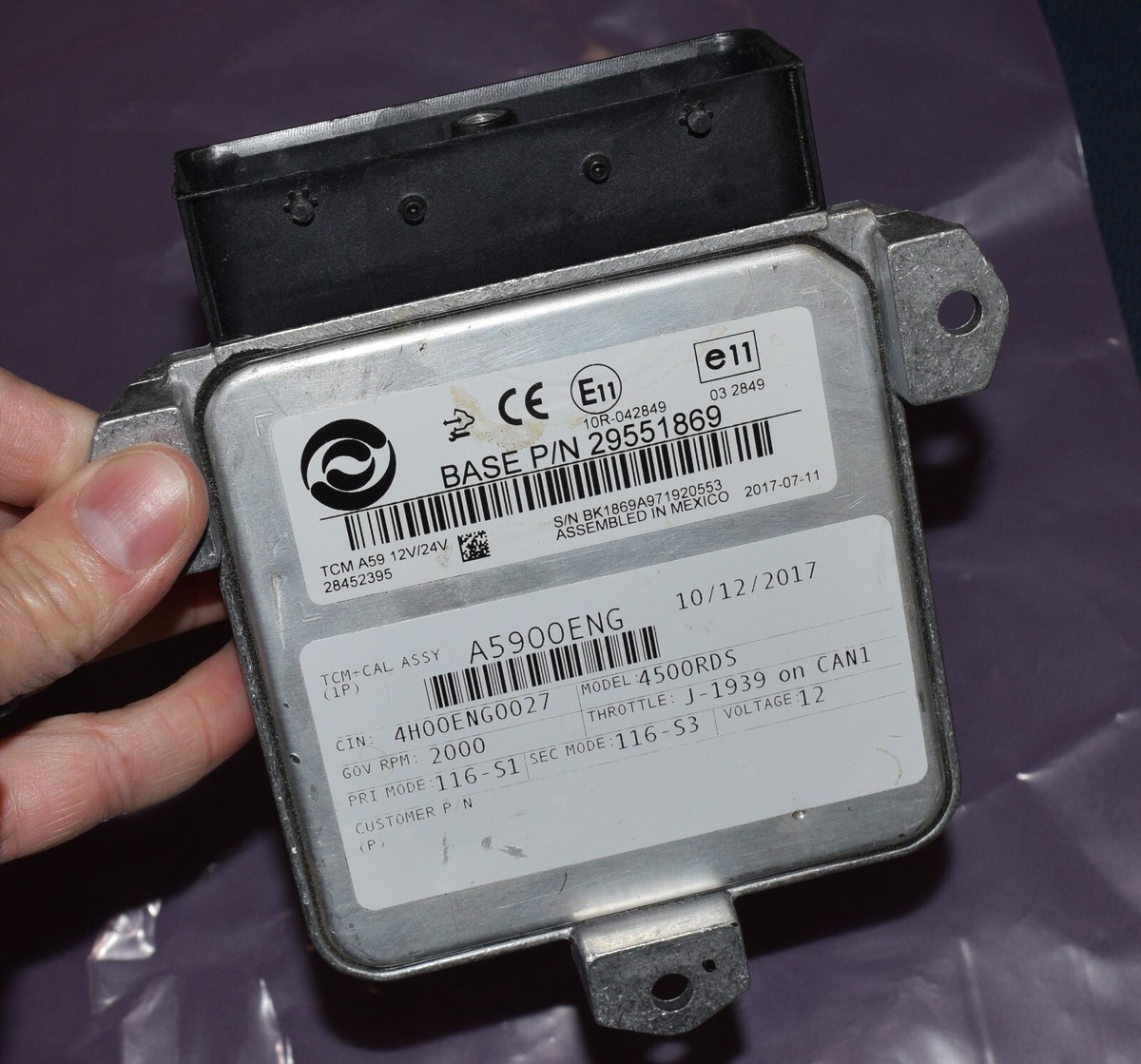 ALLISON TCM A59 4500RDS 29551869 28452395 A5900ENG MRAP TRUCK | eBay 