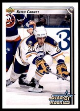 1992-93 Upper Deck Keith Carney Rookie . Buffalo Sabres #402