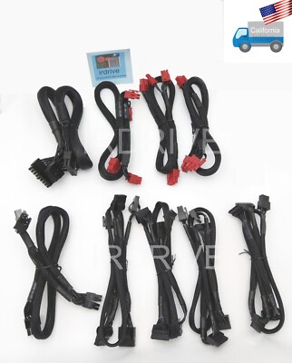 Fully Modular Sleeved Connector Cable Set for PowerSpec  PSX850GFM Power Supply
