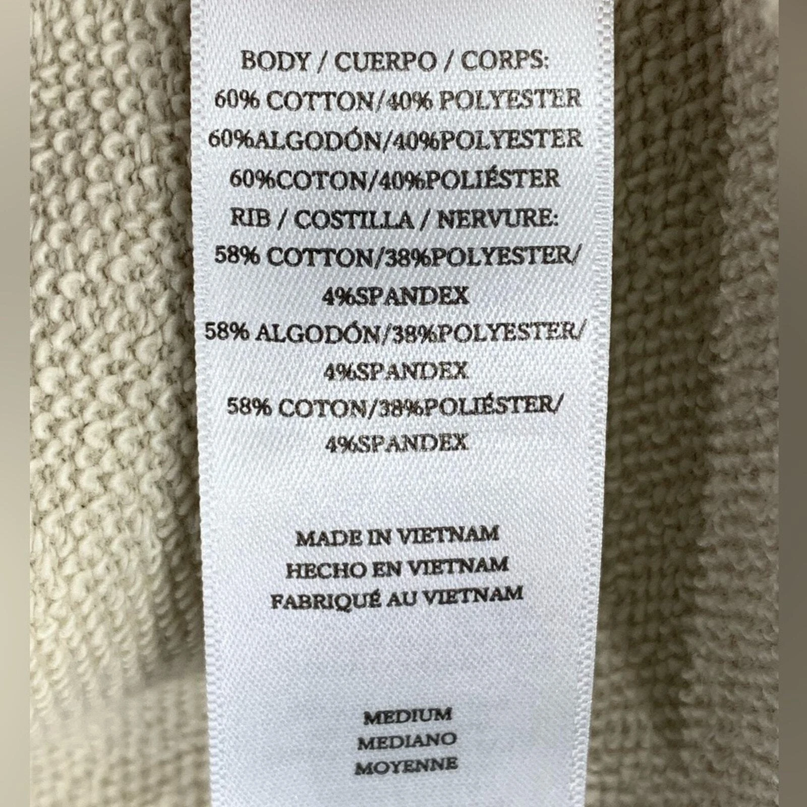 OFF WHITE Felpa donna Rails M panna bianca misto cotone girocollo revolve