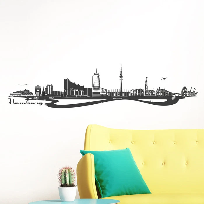 Autocollant Mural Panoramique – Skyline De Bonn – Wandkings – Décoration Murale