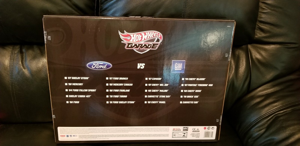 HOT WHEELS GARAGE FORD VS. GM 20 CAR SET, Brand New!! Sealed