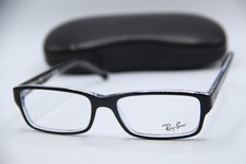 NEW RAY-BAN RB 5169 2034 BLACK SILVER AUTHENTIC FRAMES EYEGLASSES 52-16