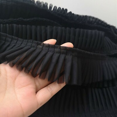 Wave Hemline Tanzkleid zum Selbermachen Spitzenkante plissiert Show Kostüm Handwerk Band 1 Y