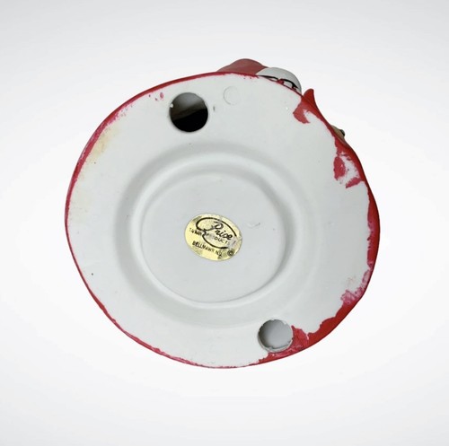 Portacandele vintage in ceramica Halloween scheletro e gufo 8"H - Foto 7 di 10