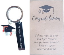 2024 Graduation Gift Keychain for Her Him Inspirational Senior Grad
