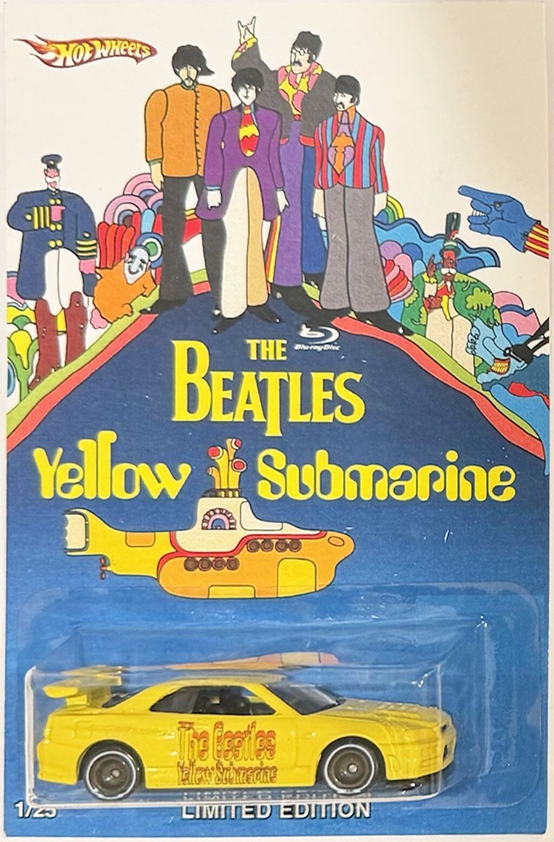 Nissan Skyline R34 CUSTOM Hot Wheels The Beatles Yellow Submarine