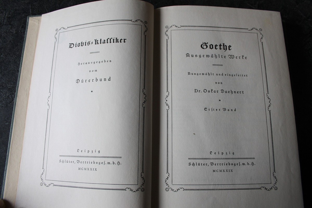 ゲーテ選集 Goethes Werke in zwölf Bänden Antiquarian & Collectible Johann Wolfgang von Goethe Books