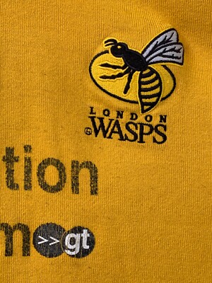 Maillot De Rugby London Wasps Canterbury - Noir - Taille XL Homme - Très Bon état