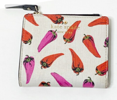 Kate Spade Red Hot Chili Peppers Haute Stuff Adalyn Bifold Wallet
