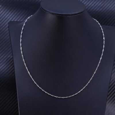 argue／SILVER.925 75㎝　NECKLACE Sterling Silver Chain Necklace 925 2.4g 18 Inches Long .75mm