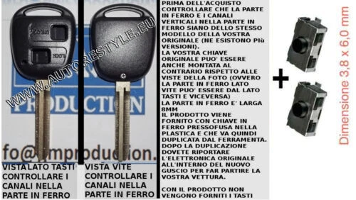 Mandos a distancia para coches Toyota