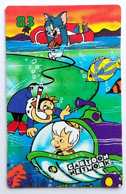 1996 MINI CARD Maxi Jack's Snacks COLOMBIA #83A Tom-Bamm Bamm-Elroy Jetson