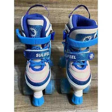 SULIFEEL Roller Skates Adjustable Light up Roller Skates Girls Sz 9C - 12C