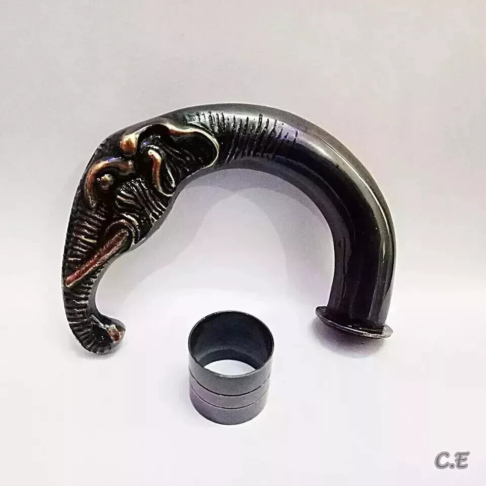 Solid Brass Elephant Head Handle for Design Woode… - image 5