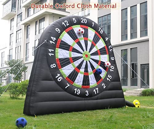 10FT Giant Outdoor Inflatable Soccer Darts Board W/8pcs Soccer Ball & Blower USA - Picture 3 of 8