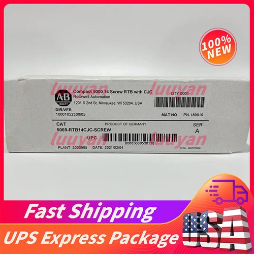 Brand New Allen-Bradley 5069-RTB14CJC-SCREW Compact 5000 14 Screw RTB with CJC - Picture 1 of 5