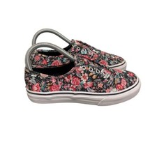 Vans Off the Wall Girl's Missy Floral Lace Up Sneaker Skate Shoes Size 3