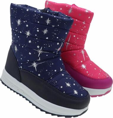 Mädchen Jungen Boots Kinder Winter Schuhe Stiefel warm gefüttert Nr. 844268