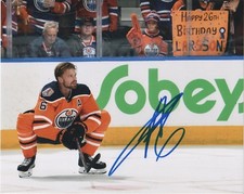 Edmonton Oilers Adam Larsson Autographed Signed 8x10 NHL Photo COA #2