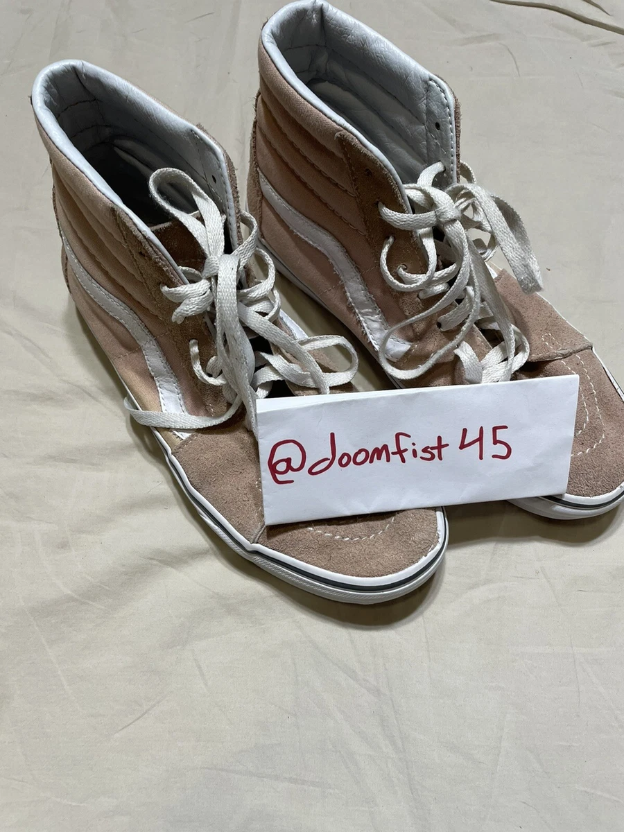 Blush high top top vans