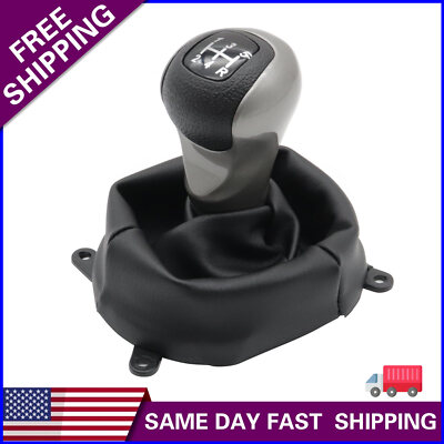 #ad For 2006 2011 Honda Civic DX EX LX 5 Speed Gear Shift Knob With Boot Cover Case $13.59