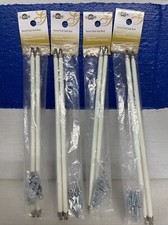 Graber Swivel End Sash Rods Adjustable For Curtains 12" - 21" Lot Of 8 New