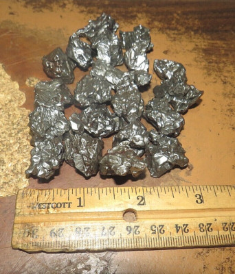 250 GM LOT OF CAMPO DEL CIELO METEORITE  CRYSTALS FROM 10-15  gm IN SIZE