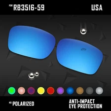 Anti Scratch Polarized Replacement Lenses for-Ray Ban RB3516 59mm Options