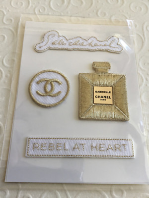 Seltener Chanel  Stickerbogen mit textilen Sticker aus Gabrielle Edition