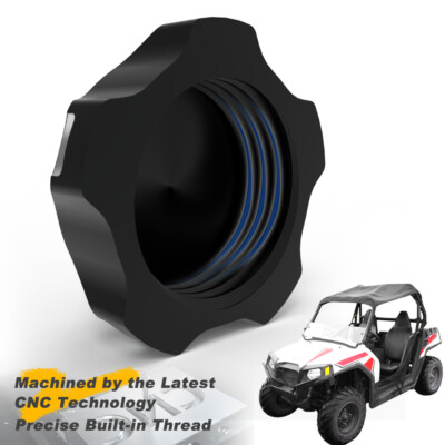 ブラック36 CNC Gas Fuel Tank Cap Fit For POLARIS RZR XP 4 1000 High Lifter