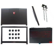 For MSI GL63 9RC 9RD 9RDS GL63 9SC 9SD 9SE Back Cover Bezel Hinges Palmrest