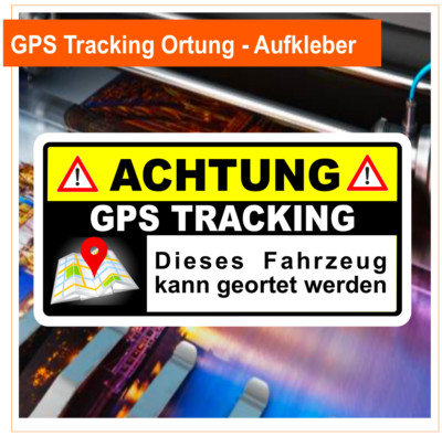 Aufkleber GPS Tracking, AirTag, Ortung, 2 Stück 6x3 cm