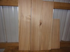 4 PC RUSTIC HICKORY LUMBER WOOD KILN DRIED BOARDS LOT 5F 1/4 SAWED CUT OFFS