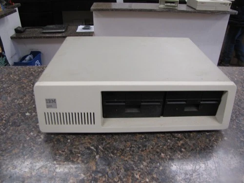 Vintage IBM 5150 Personal Computer PC with Dual Drives and cards - no power