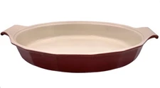 Emile Henry Williams-Sonoma 13” Oval Gratin Dish Stoneware Casserole Baking 1.5q