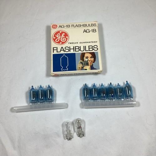 GE General Electric AG-1B Blue Flashbulbs Box of 12