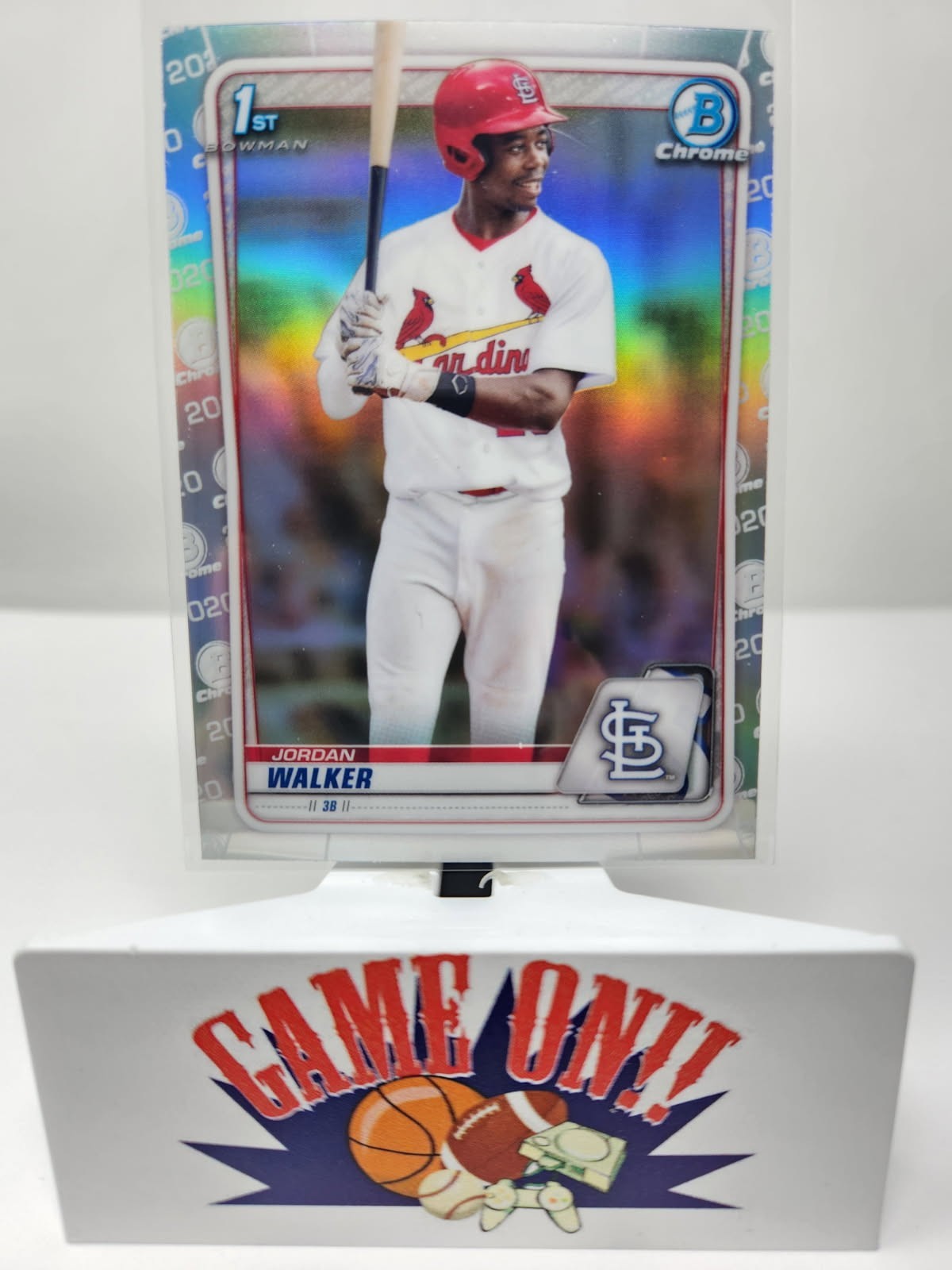 2020 Bowman Chrome Draft #BD-57 Jordan Walker 1st Prospect Refractor