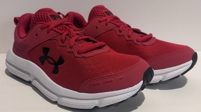 Under Armour Boys Assert 10 3026185-600 Red/Black Running Shoes  Size 5.5Y