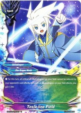 Buddyfight TCG card S-BT03/0042EN U Tesla-line Field True Awakening of Deities