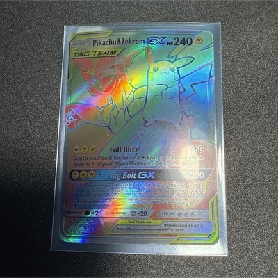 The Pokémon Company Pikachu & Zekrom GX Secret Rare 184/181 TAG TEAM Holo