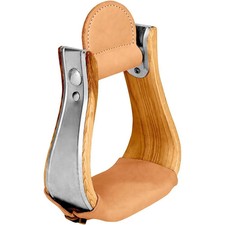 Weaver Staffe a campana in pelle e legno - Battistrada in pelle largo 3"