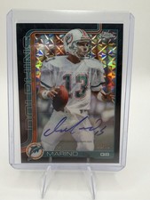 2025 Topps Chrome - Dan Marino TRUE BLACK Refractor AUTO /10 Dolphins